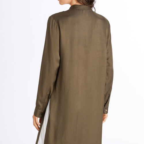 76643 Nori Long Sleeve Nightgown - 1717 Strong Olive