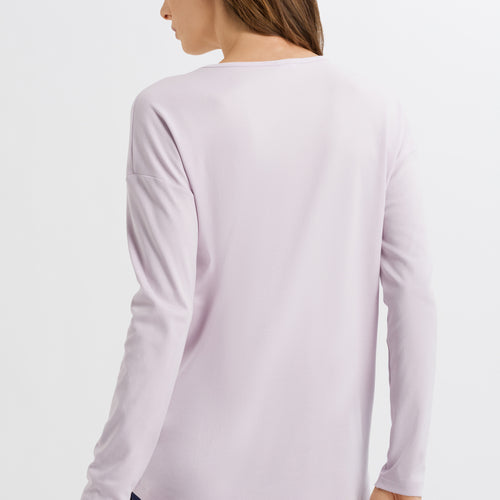 76648 Ami Long Sleeve Shirt V-Neck - 1397 Lilac