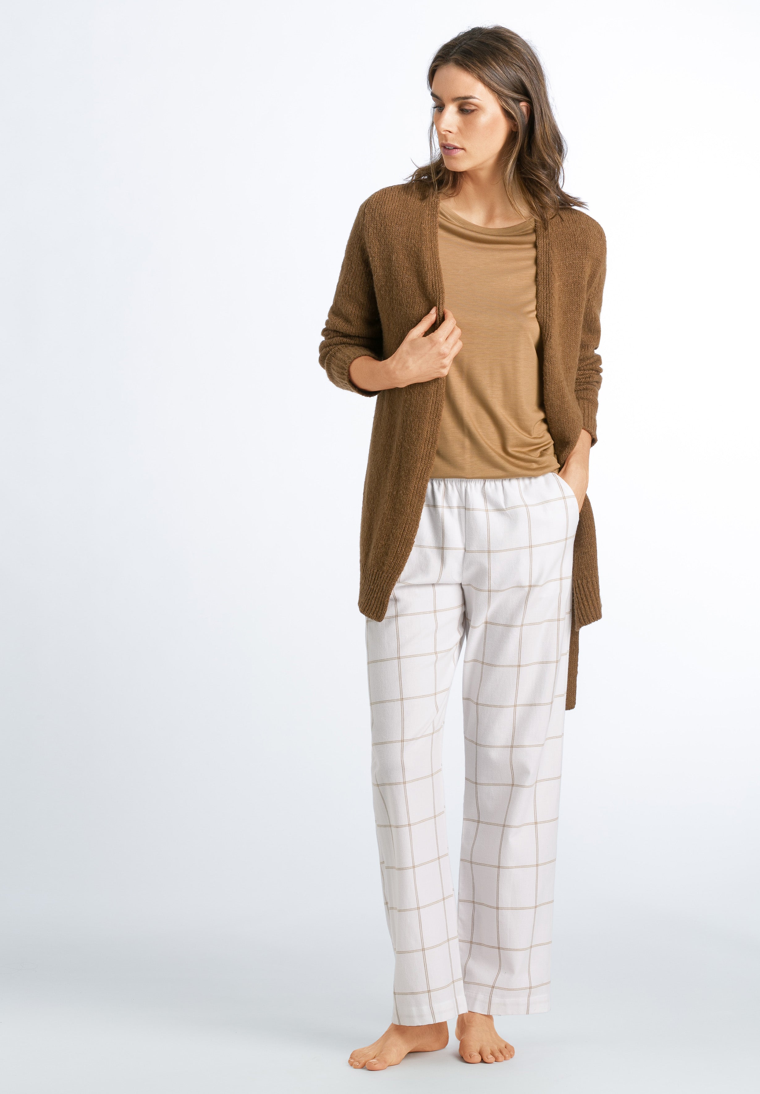 76656 Edda Pants - 2064 Cinnamon Check