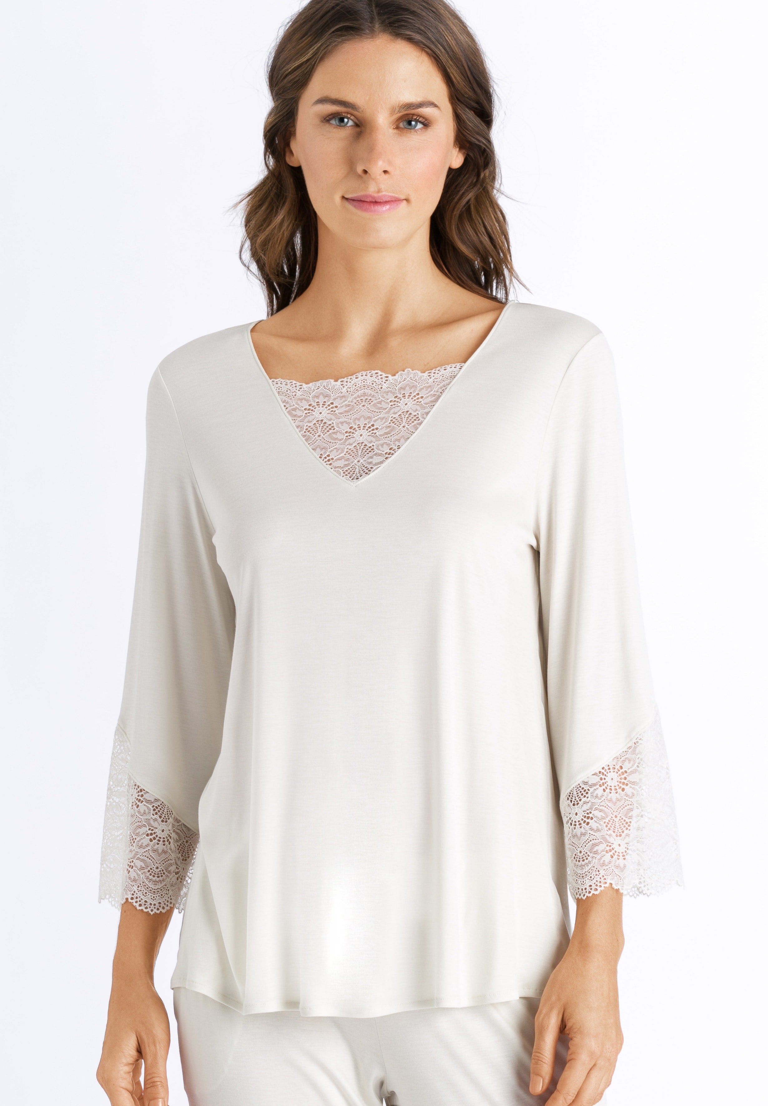 76661 Aria 3/4 Sleeve Shirt - 1221 Soft Beige