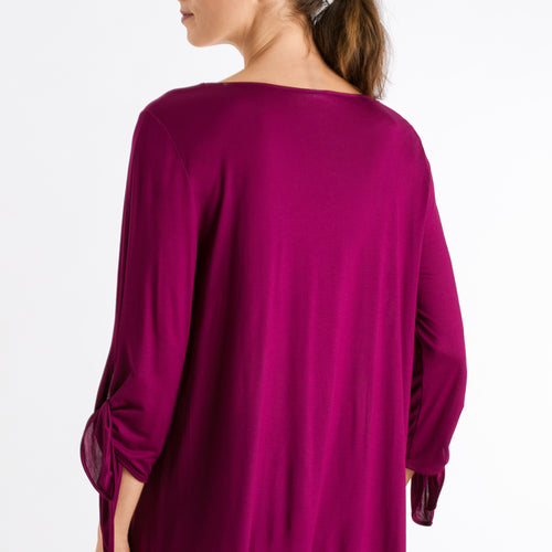 76765 Aba 3/4 Sleeve Shirt - 1471 Amaranth