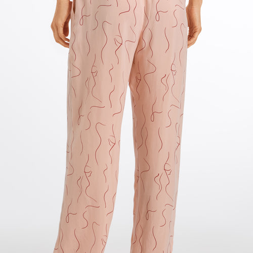 76827 Lille Woven Pants - 2067 Pstl Art Iced Apricot