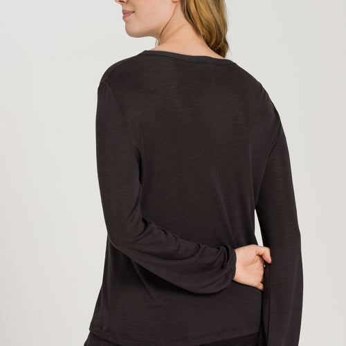 Woolen Sleep Long Sleeve Shirt | Raku Melange 76929-2976