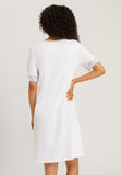 77040 Moments S/Slv Nightgown 100 Cm - 101 White