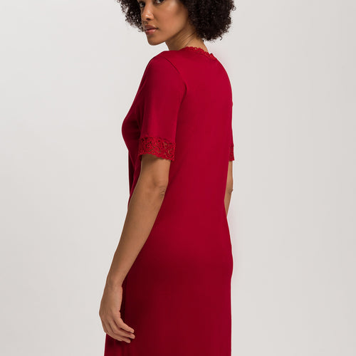 Moments Short Sleeve Nightgown 100cm | Red Dahlia 77040-2418