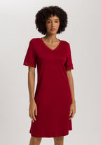 Moments Short Sleeve Nightgown 100cm | Red Dahlia 77040-2418