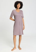 Moments Lace Trim Cotton Nightgown | Stormy Rose 77040-2467
