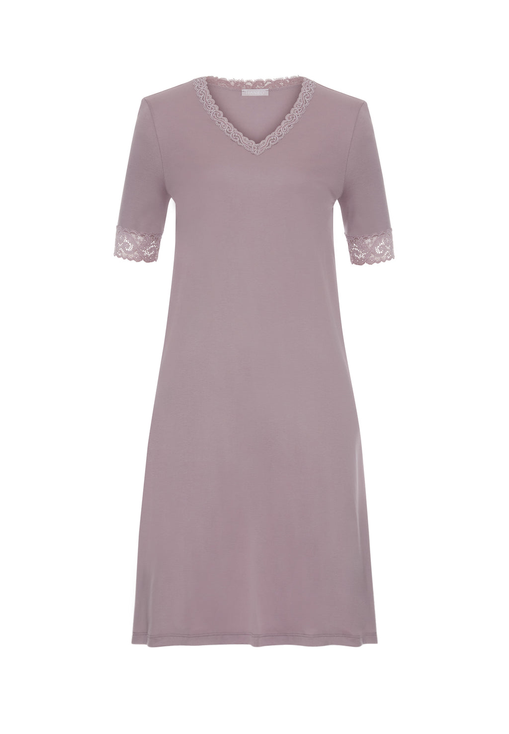 Moments Lace Trim Cotton Nightgown | Stormy Rose 77040-2467
