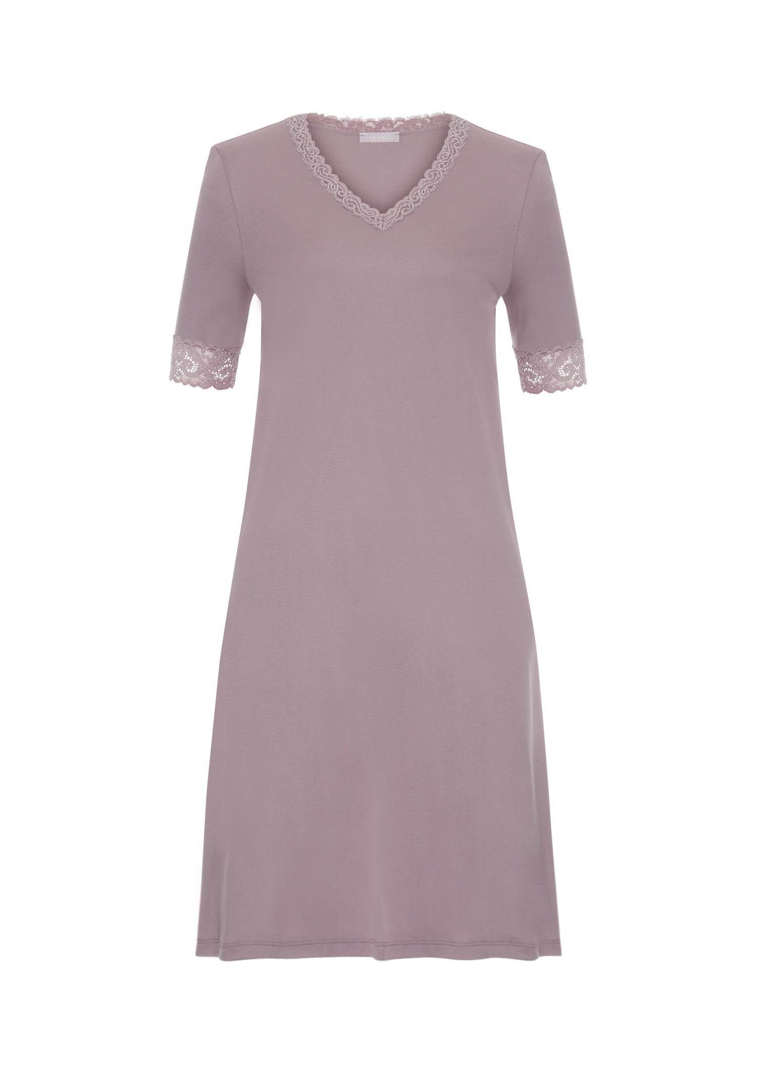 Moments Lace Trim Cotton Nightgown | Stormy Rose 77040-2467