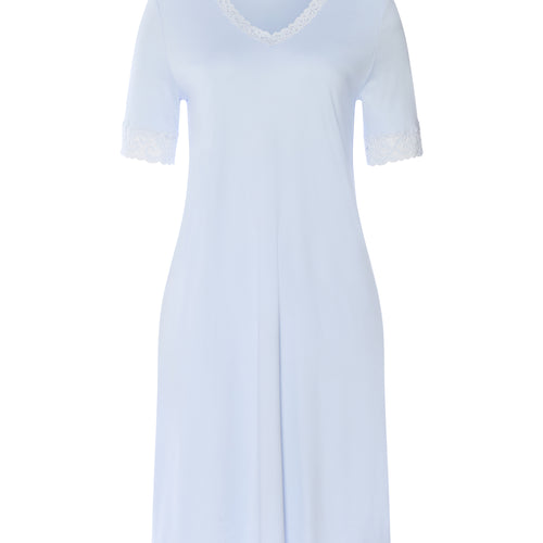 Moments Lace Trim Cotton Nightgown | Blue Dove 77040-2581