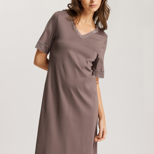 77040 Moments Short Sleeve Nightgown 100cm - 2756 Stonewash