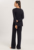 77041 Moments L/Slv Pajama - 019 Black