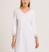 77162 Moments 3/4 Slv Nightgown 100cm - 101 White