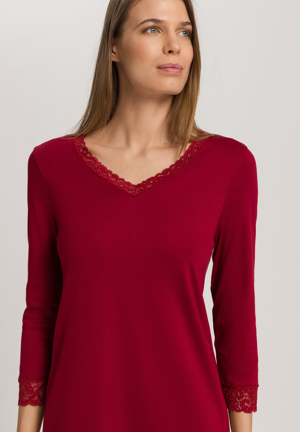 Moments 3/4 Sleeve Gown Nightdress 100cm | Red Dahlia 77162-2418