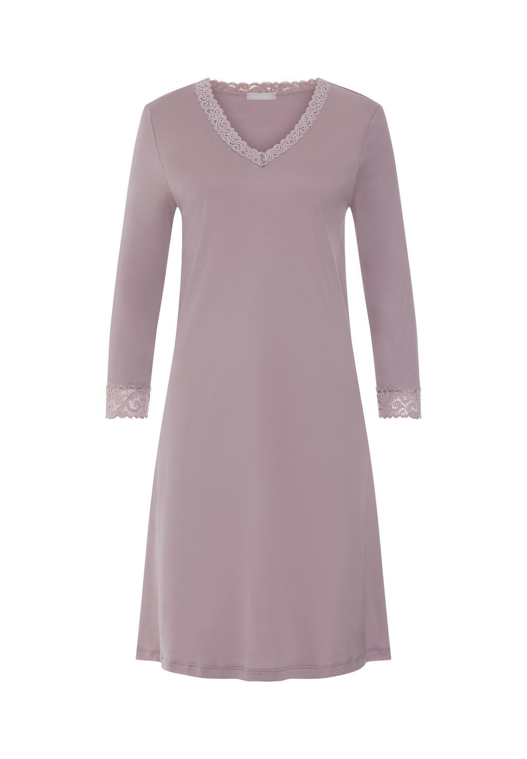 Moments Lace Trim Cotton Nightgown | Stormy Rose 77162-2467
