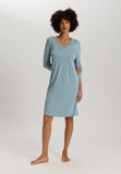 Moments 3/4 Sleeve Gown Nightdress 100cm | Tourmaline Blue 77162-2712