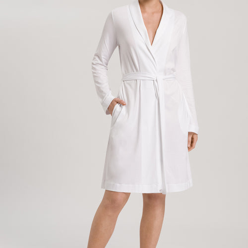 77302 Robe Selection Melange Cotton Robe - 101 White