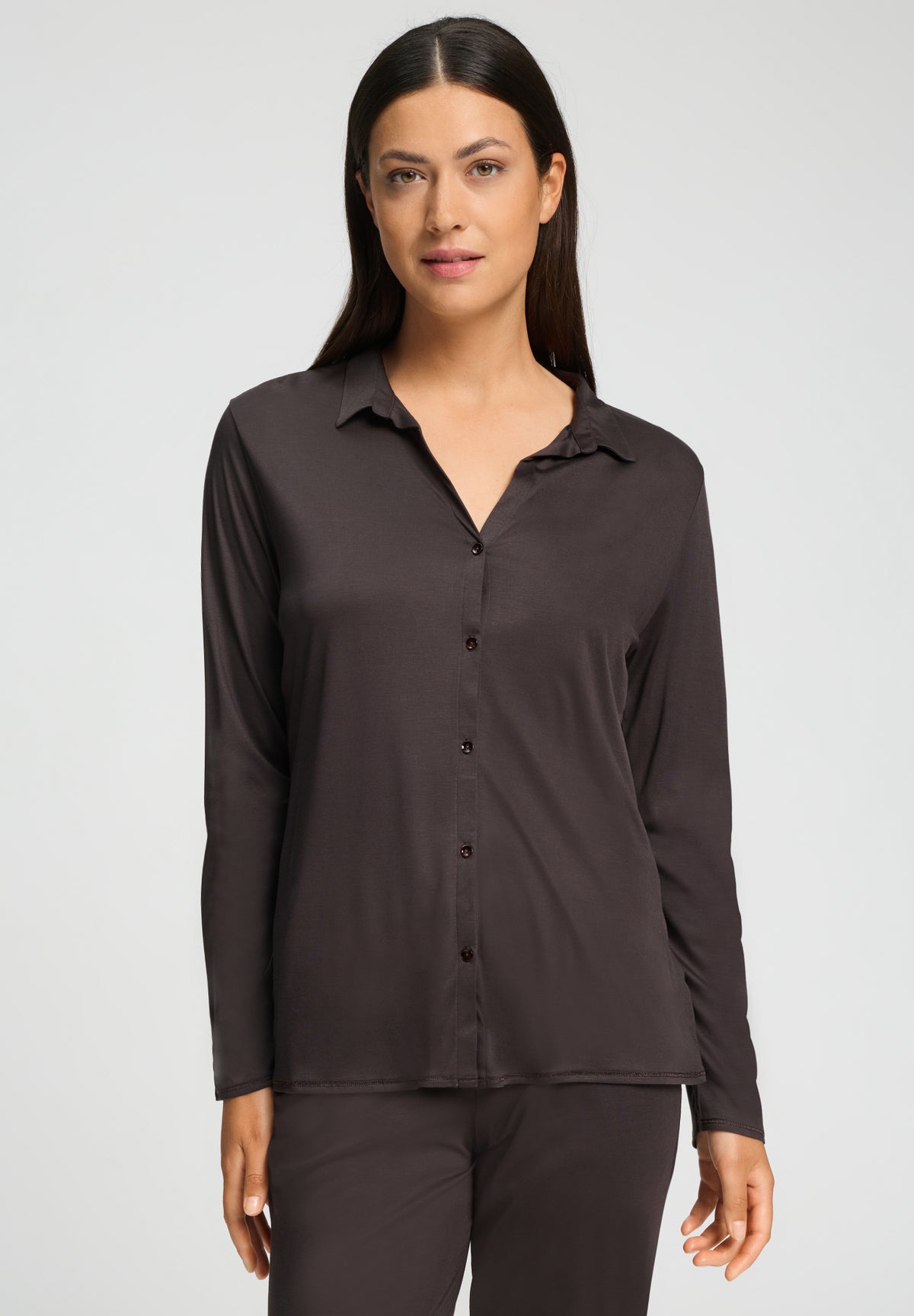 Grand Central TENCEL™ and Silk Shirt | Dark Mocha 77305-2185