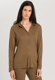 77305 Grand Central L/Slv Button Front Shirt - 2821 Walnut