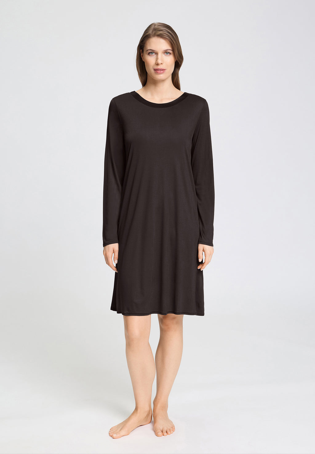 Grand Central Round Neck Nightgown 100cm | Dark Mocha 77339-2185