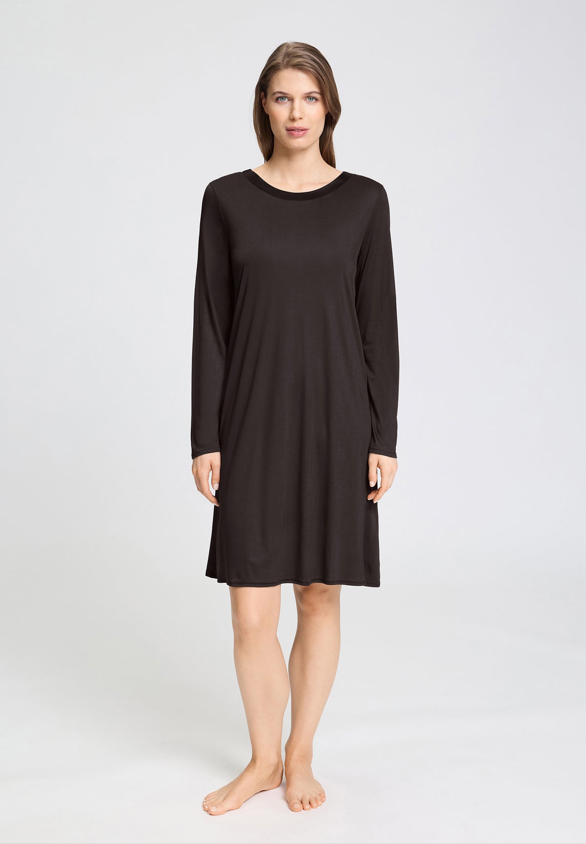 Grand Central Round Neck Nightgown 100cm | Dark Mocha 77339-2185