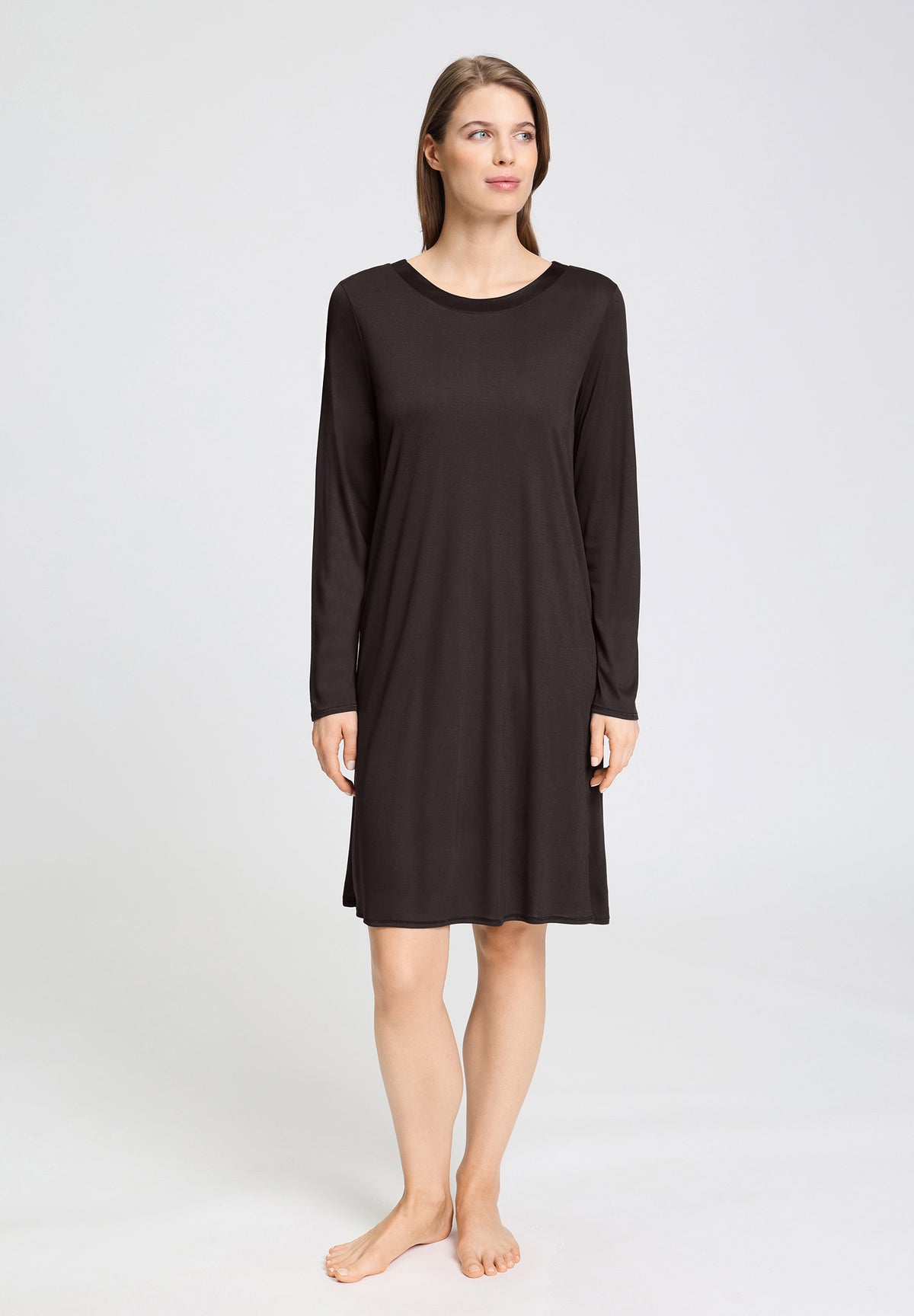 Grand Central Round Neck Nightgown 100cm | Dark Mocha 77339-2185