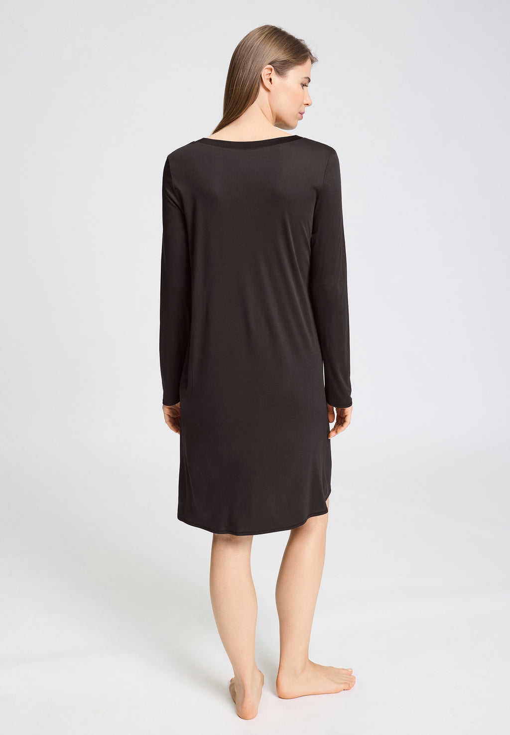 Grand Central Round Neck Nightgown 100cm | Dark Mocha 77339-2185