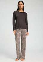 Grand Central TENCEL™ and Silk Trim Relaxed Top | Dark Mocha 77381-2185
