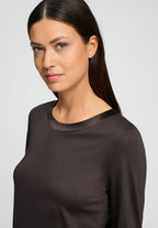 Grand Central TENCEL™ and Silk Trim Relaxed Top | Dark Mocha 77381-2185