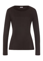 Grand Central TENCEL™ and Silk Trim Relaxed Top | Dark Mocha 77381-2185