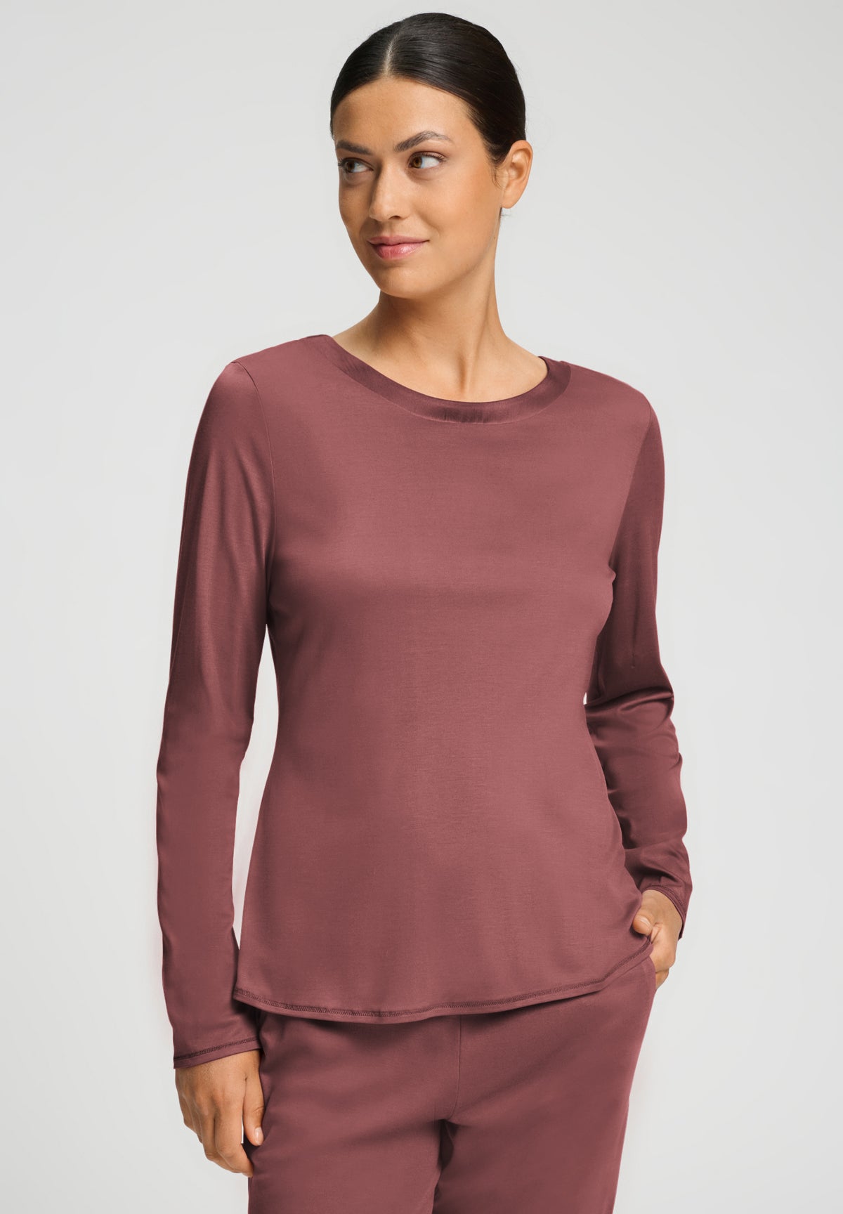 Grand Central TENCEL™ and Silk Trim Relaxed Top | Apple Butter 77381-2441