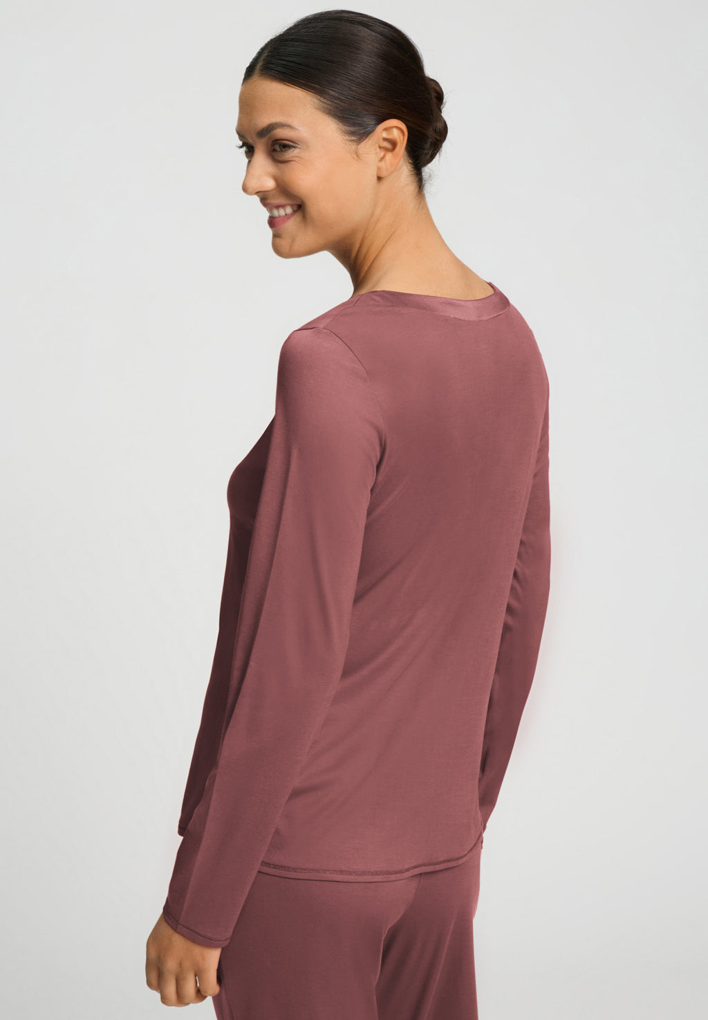 Grand Central TENCEL™ and Silk Trim Relaxed Top | Apple Butter 77381-2441