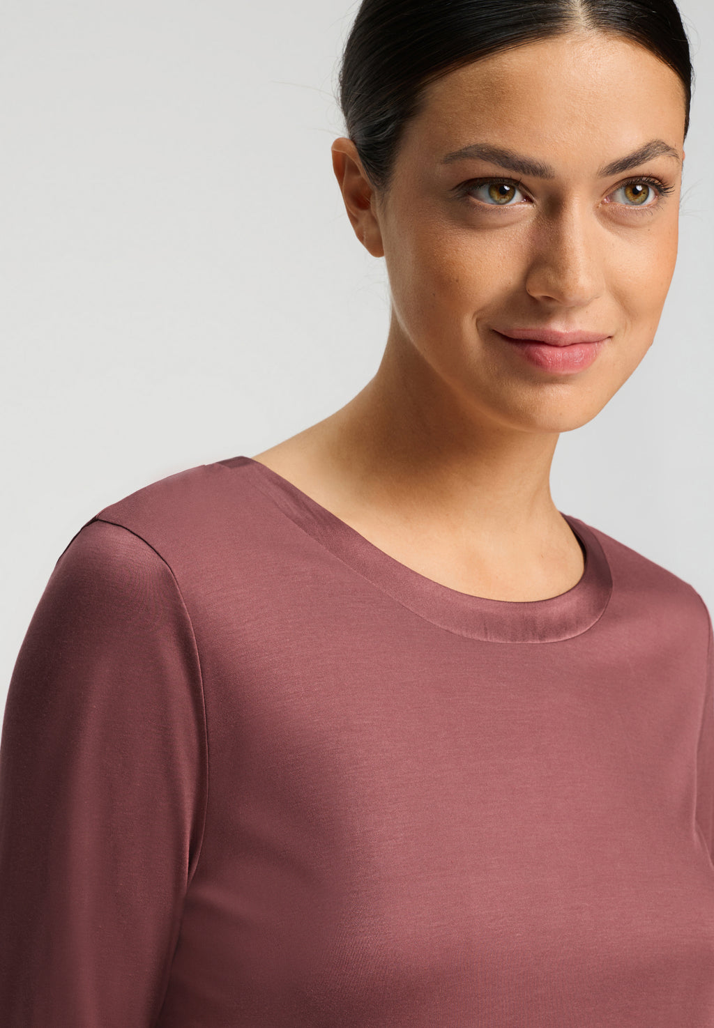 Grand Central TENCEL™ and Silk Trim Relaxed Top | Apple Butter 77381-2441