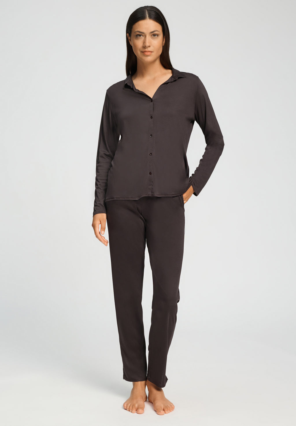 Grand Central TENCEL™ and Silk Knit Pant | Dark Mocha 77409-2185