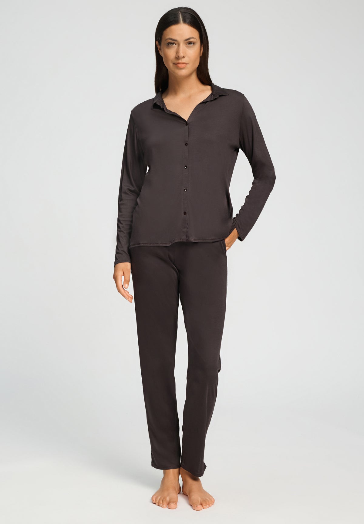 Grand Central TENCEL™ and Silk Knit Pant | Dark Mocha 77409-2185