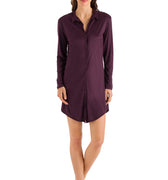 77420 Grand Central Boyfriend Shirt - 1491 Prune Purple