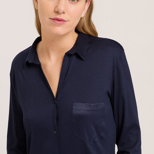 77420 Grand Central Boyfriend Shirt - 1610 Deep Navy