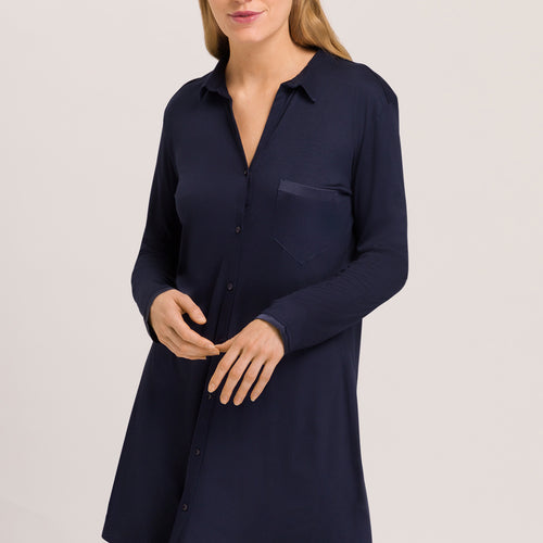 77420 Grand Central Boyfriend Shirt - 1610 Deep Navy