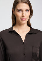 Grand Central Button Front Sleep Shirt | Dark Mocha 77420-2185
