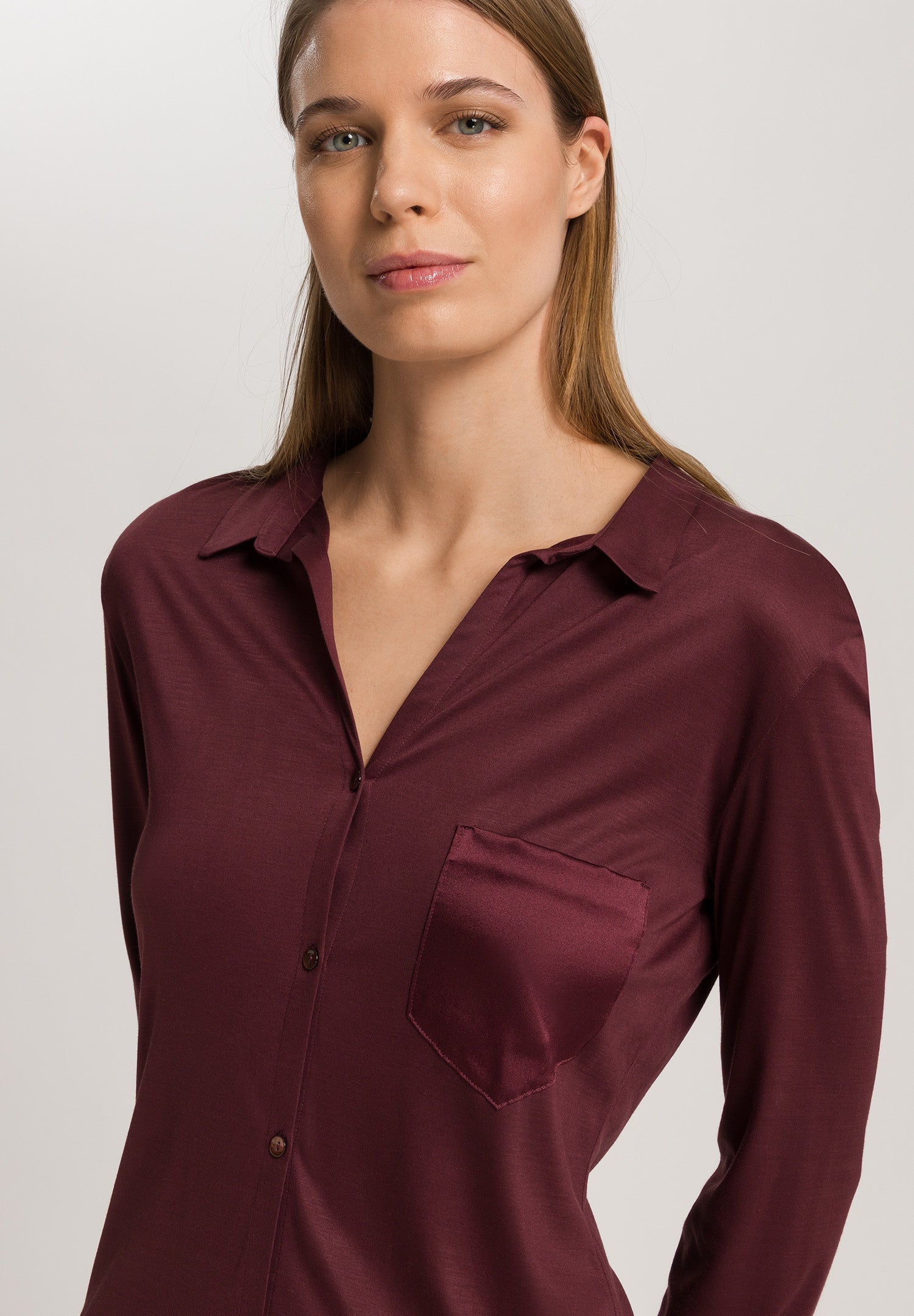 Grand Central Button Front Sleep Shirt | Vivid Brown 77420-2421