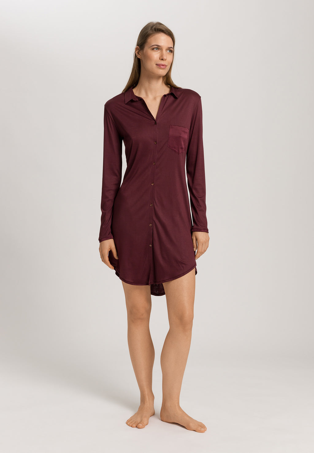 Grand Central Button Front Sleep Shirt | Vivid Brown 77420-2421