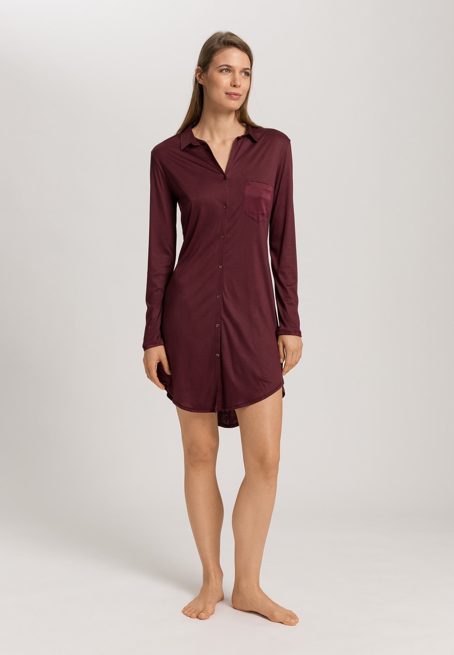 Grand Central Button Front Sleep Shirt | Vivid Brown 77420-2421