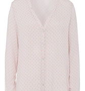 77611 Sleep And Lounge Woven Long Sleeve Shirt - 1930 Minimal Blush