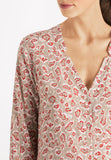 Sleep And Lounge Button Front Shirt | White 77611-2004