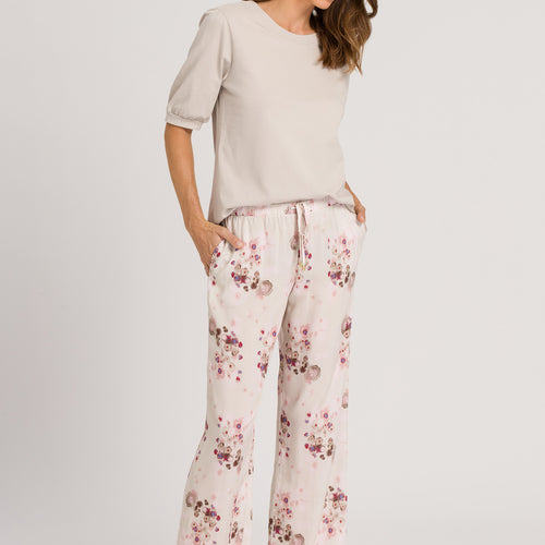 77617 Sleep And Lounge Woven Long Pant - 2367 Watery Blossoms