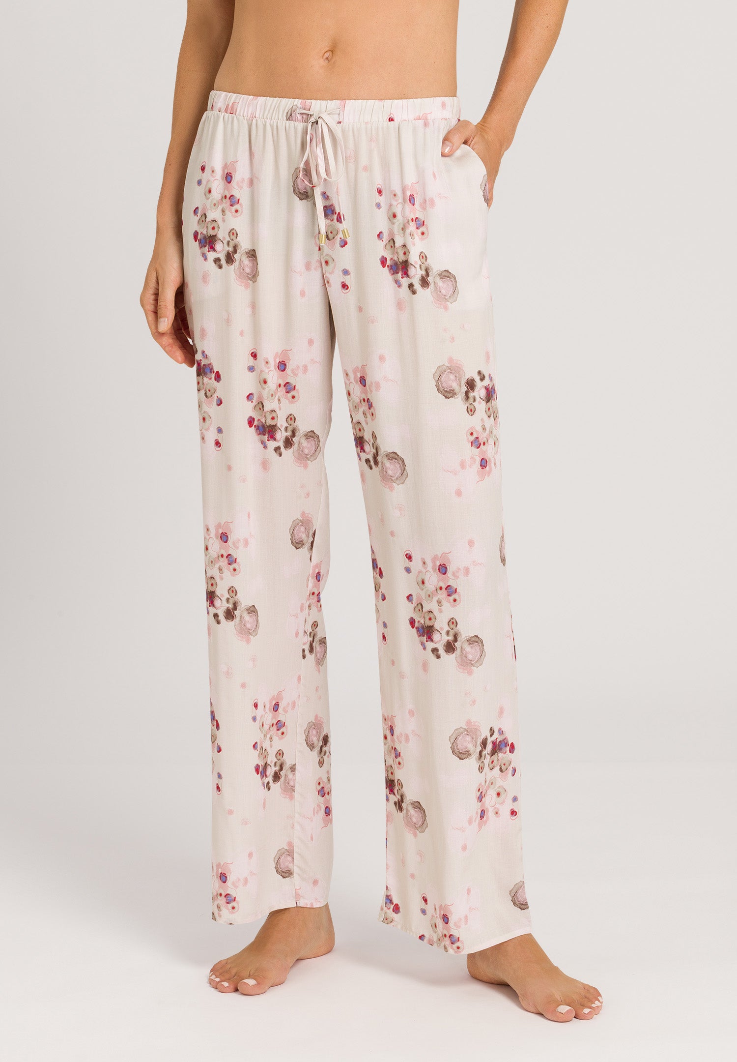 77617 Sleep And Lounge Woven Long Pant - 2367 Watery Blossoms