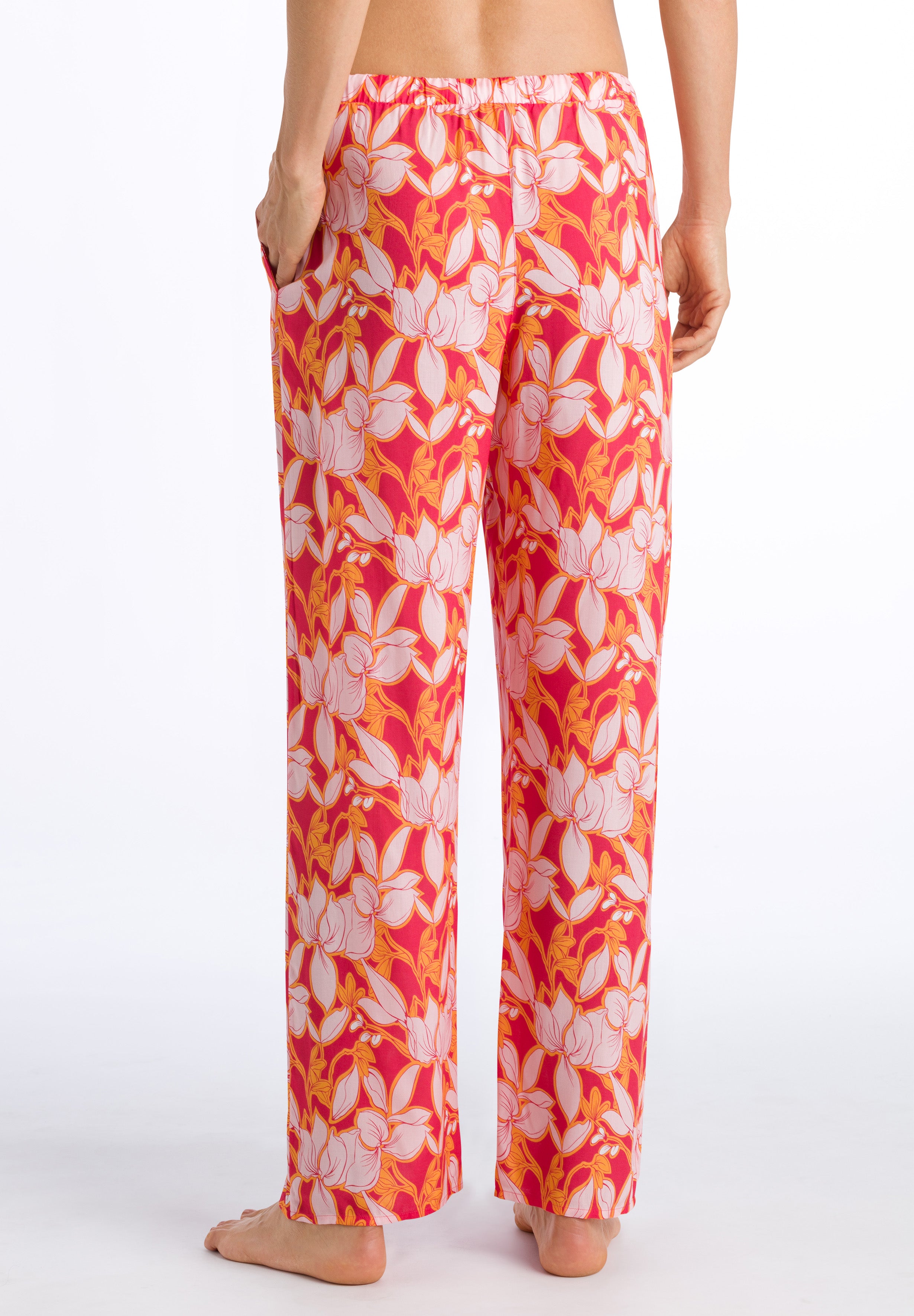 77617 Sleep And Lounge Woven Long Pant - 2916 Sunny Flower Print