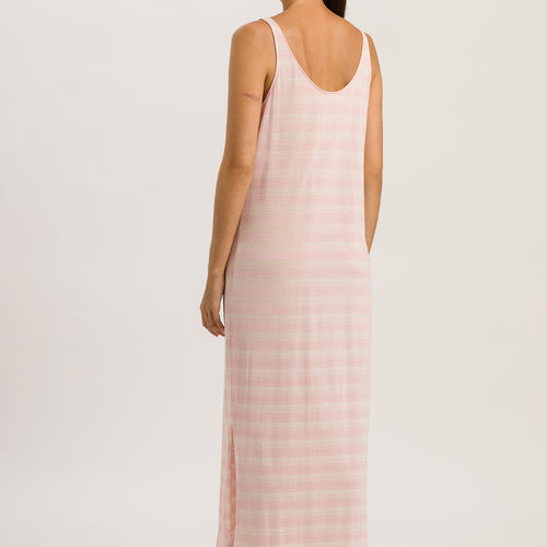 77655 Laura LONG TANK GOWN - 2881 Coral Stripes
