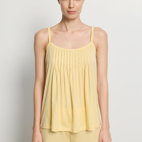 Juliet Spaghetti Strap Pleated Pajama Set | Vanilla Highlight 77705-2224