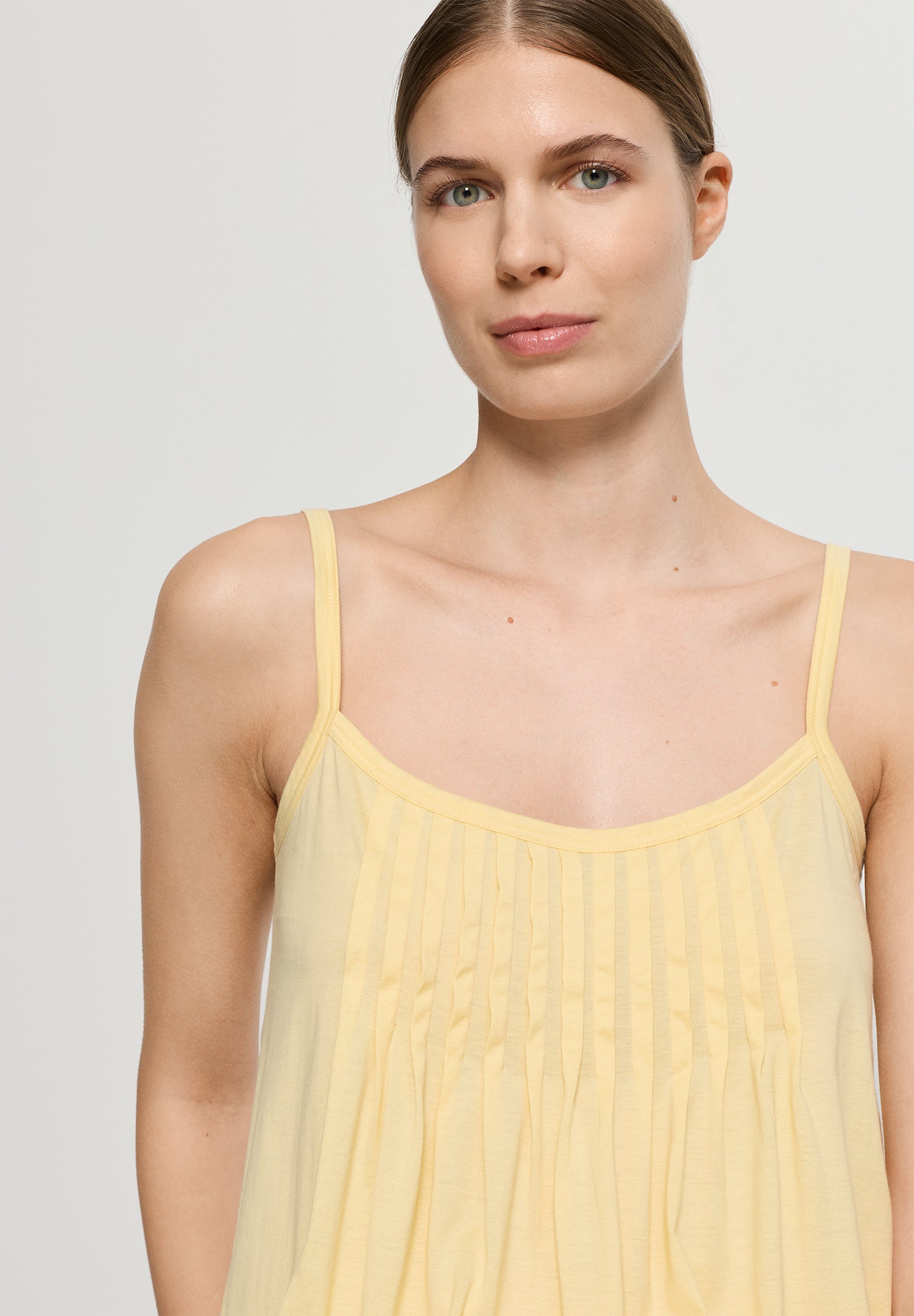 Juliet Spaghetti Strap Pleated Pajama Set | Vanilla Highlight 77705-2224